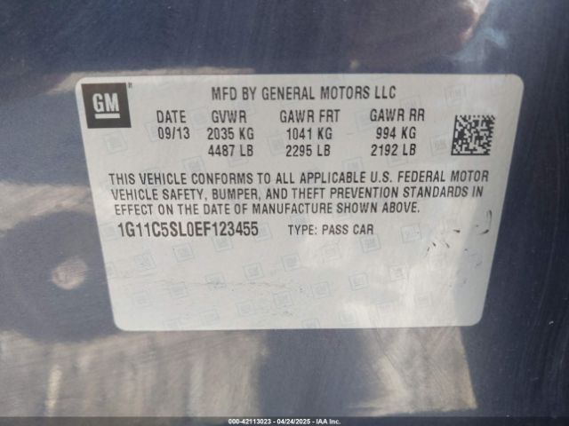 1G11C5SL0EF123455 Chevrolet MALIBU 1LT