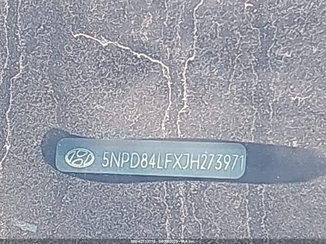 5NPD84LFXJH273971 Hyundai ELANTRA SEL