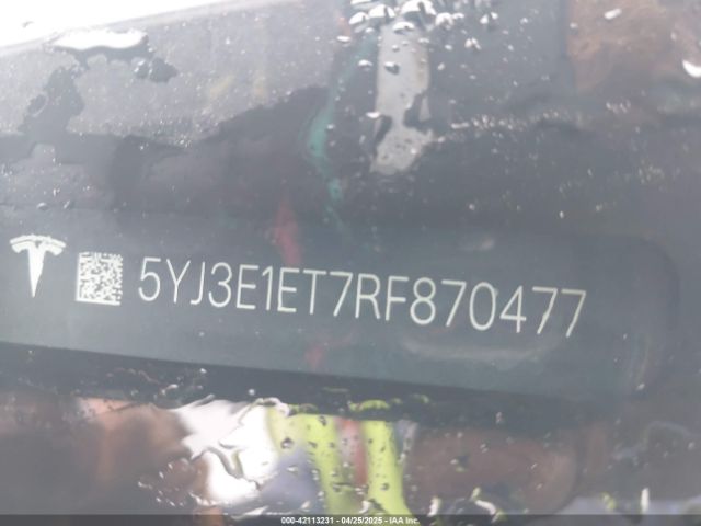 2024 TESLA MODEL 3 5YJ3E1ET7RF870477 Photo 8