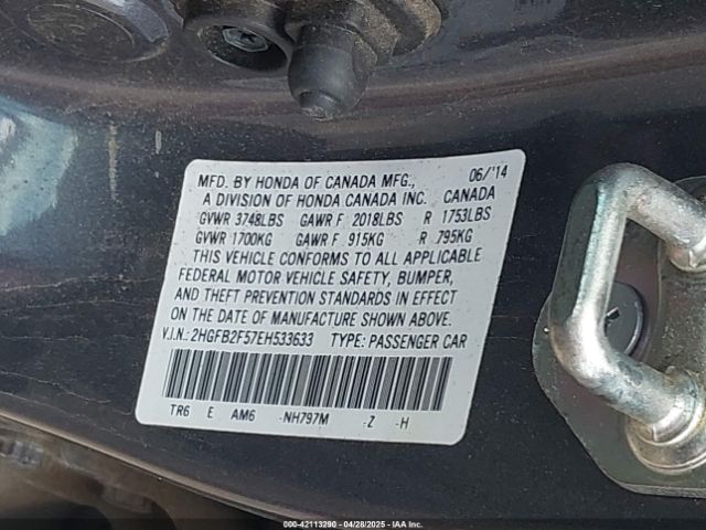 2HGFB2F57EH533633 Honda Civic Lx