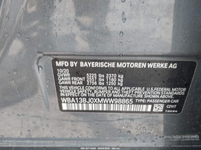 WBA13BJ0XMWW98865 BMW 530i Xdrive
