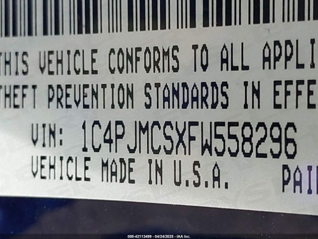2015 JEEP CHEROKEE 1C4PJMCSXFW558296 Photo 8