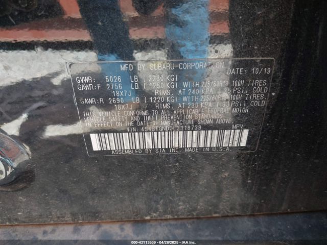 4S4BTGND3L3118739 Subaru Outback Limited Xt