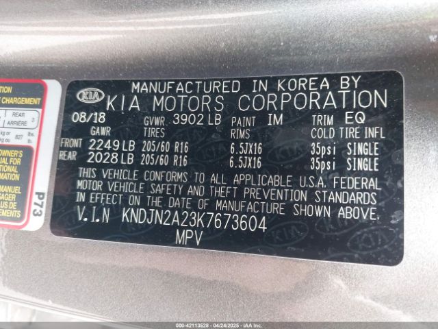 KNDJN2A23K7673604 KIA Soul