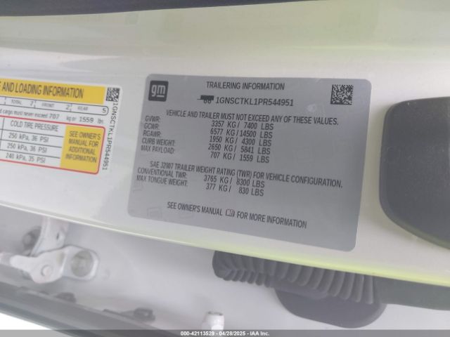 2023 CHEVROLET TAHOE 1GNSCTKL1PR544951 Photo 8