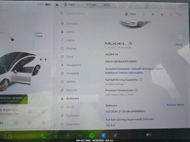 5YJ3E1EA4JF035990 Tesla MODEL 3