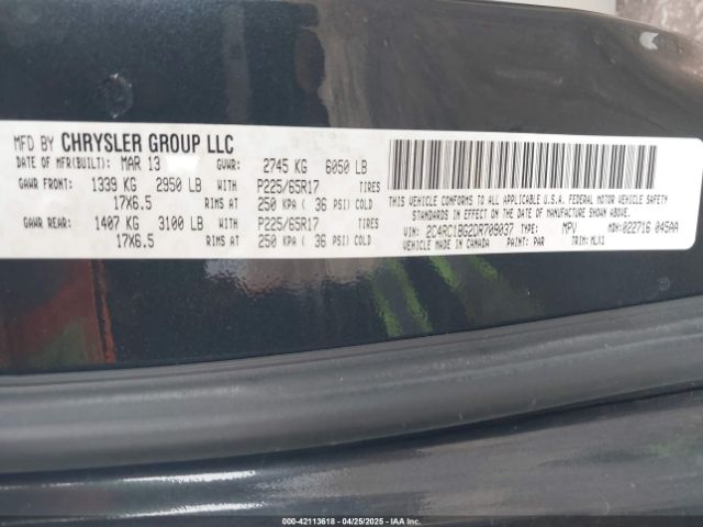 2013 CHRYSLER TOWN & COUNTRY 2C4RC1BG2DR709037 Photo 8