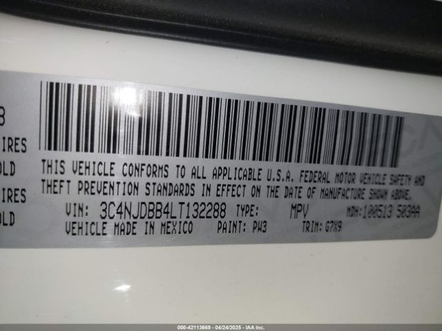 3C4NJDBB4LT132288 Jeep Compass Latitude 4x4