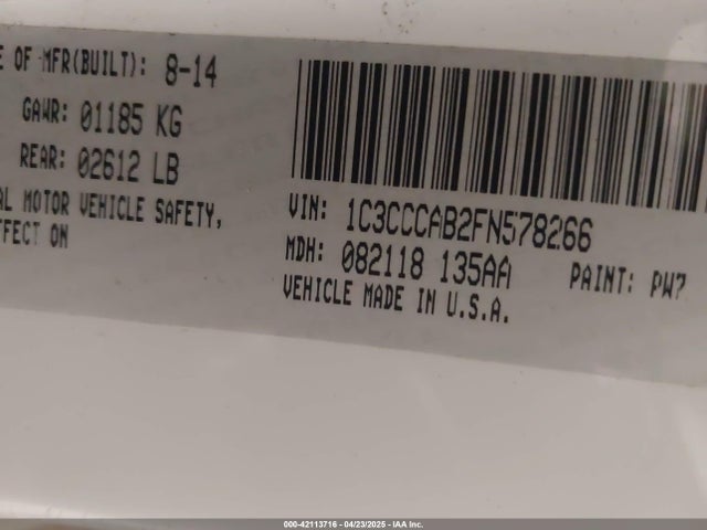 Chrysler 200 Limited 2015 1C3CCCAB2FN578266 Image 9