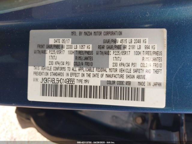 2017 MAZDA CX-5 JM3KFABL5H0149656 Photo 8