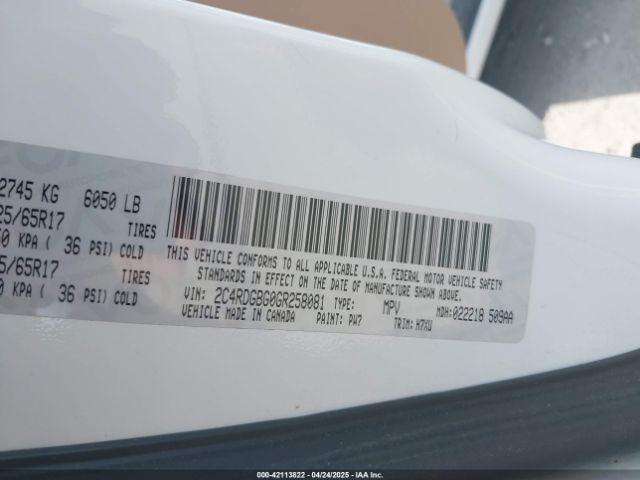 2C4RDGBG0GR258081 Dodge Grand Caravan American Value Pkg