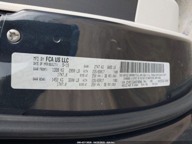 2C4RC1EGXKR708906 Chrysler Pacifica Touring L Plus