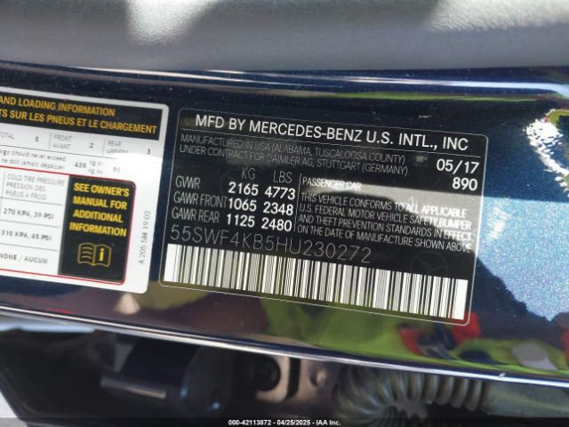 55SWF4KB5HU230272 Mercedes-Benz C 300 4matic/luxury 4matic/sport 4matic