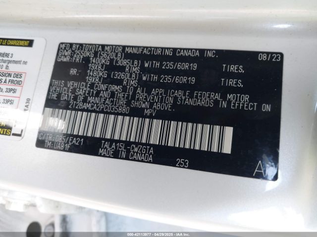 2T2BAMCA2PC035880 Lexus Rx 350 Premium