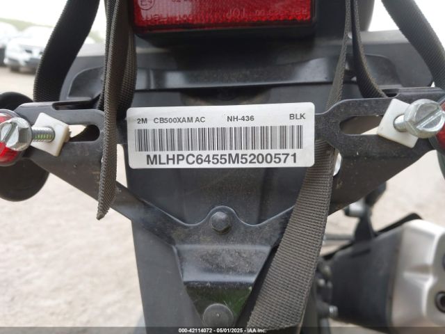 2021 HONDA CB500 MLHPC6455M5200571 Photo 9