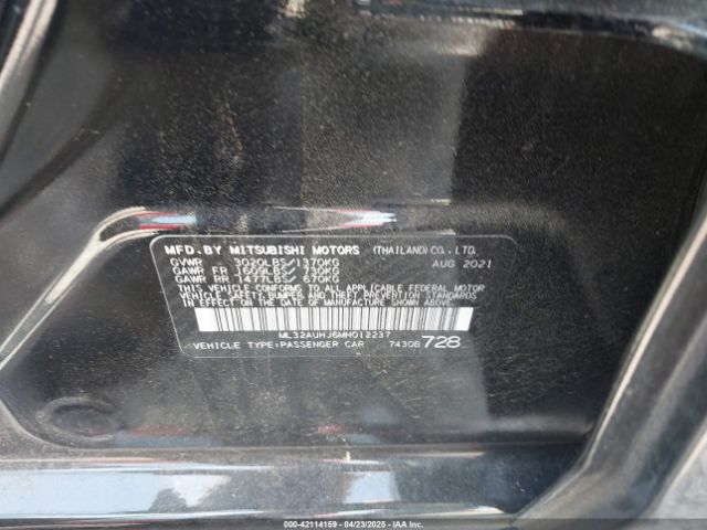 2021 MITSUBISHI MIRAGE ML32AUHJ6MH012237 Photo 8