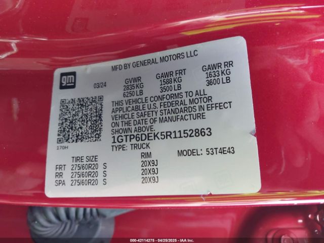 1GTP6DEK5R1152863 GMC Canyon 4wd At4