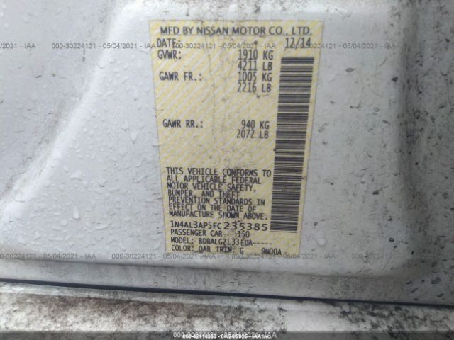 1N4AL3AP5FC235385 Nissan 2015