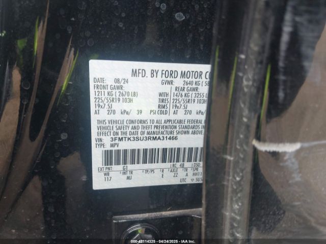 2024 FORD MUSTANG MACH-E 3FMTK3SU3RMA31466 Photo 8