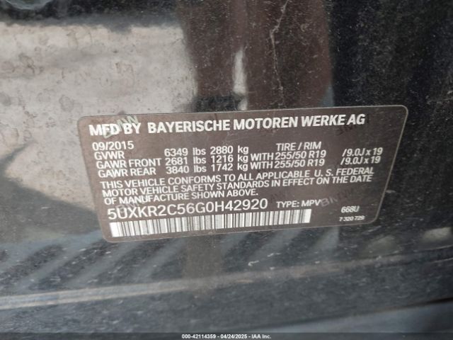 5UXKR2C56G0H42920 BMW X5 Sdrive35i