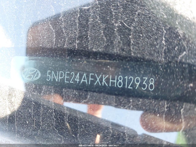 5NPE24AFXKH812938 Hyundai SONATA SE