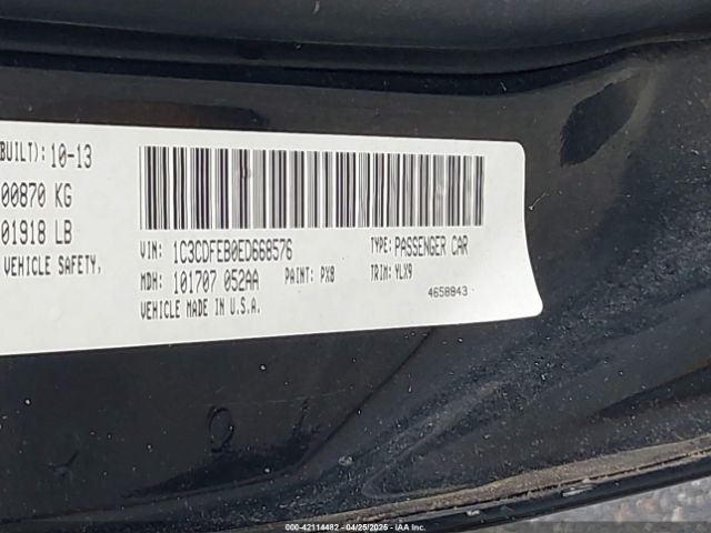 1C3CDFEB0ED668576 Dodge DART GT