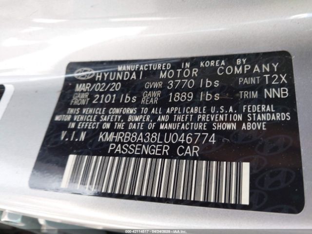 KMHRB8A38LU046774 Hyundai Venue Se