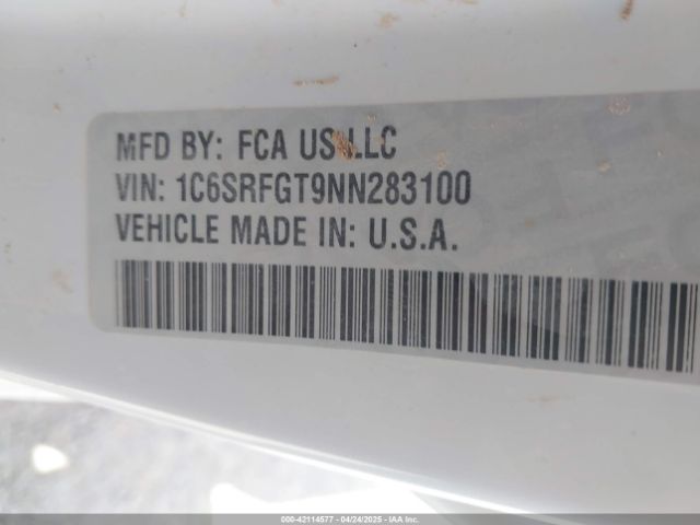 1C6SRFGT9NN283100 RAM 1500 Tradesman  4x4 5'7 Box