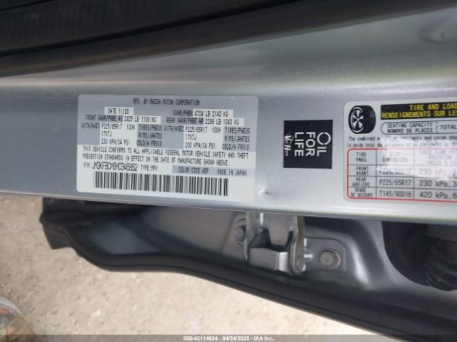 JM3KFBCM8M0346862 Mazda Cx-5 Touring