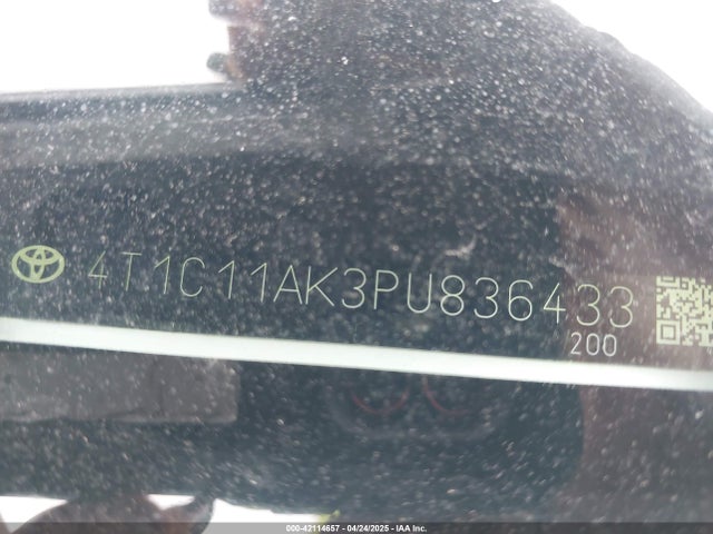 4T1C11AK3PU836433 Toyota CAMRY LE