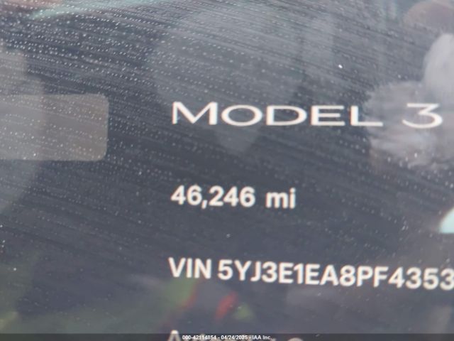 5YJ3E1EA8PF435365 Tesla Model 3 Rear-wheel Drive