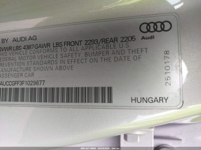 2015 AUDI A3 WAUCCGFF3F1029677 Photo 8