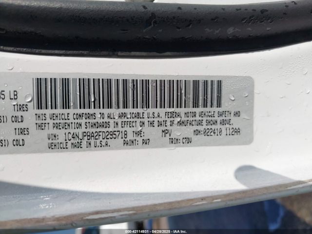 1C4NJPBA2FD295718 Jeep Patriot Altitude Edition