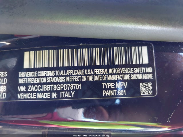 Jeep Renegade Latitude 2016 ZACCJBBT8GPD78701 Image 9