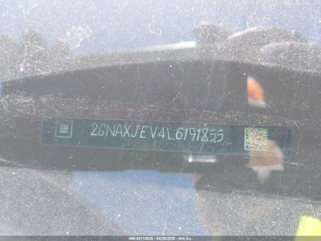 2GNAXJEV4L6191855 Chevrolet Equinox Fwd 2fl