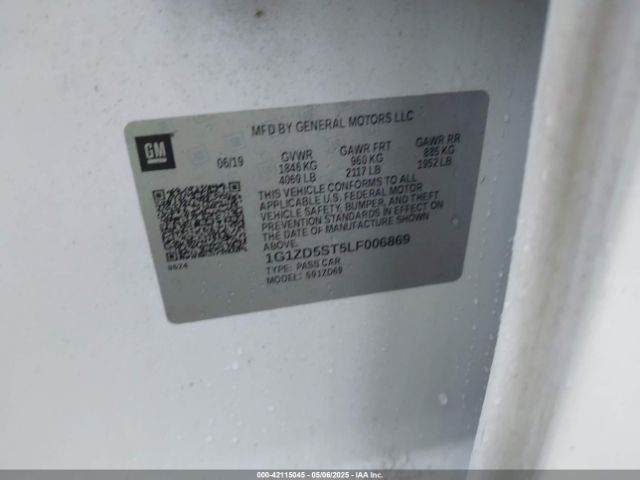 1G1ZD5ST5LF006869 Chevrolet Malibu Fwd Lt