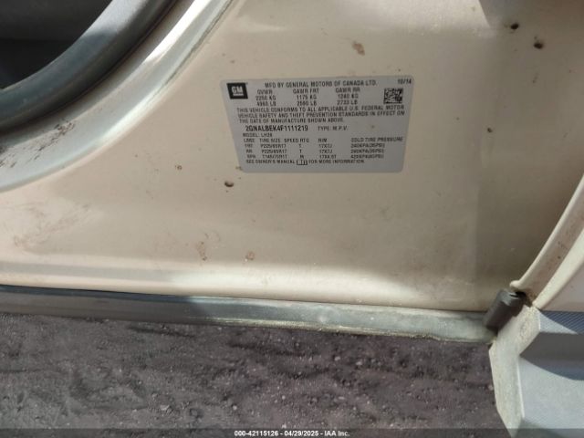 2GNALBEK4F1111219 Chevrolet EQUINOX 1LT