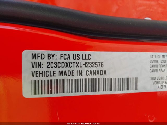 2020 DODGE CHARGER 2C3CDXCTXLH232576 Photo 8
