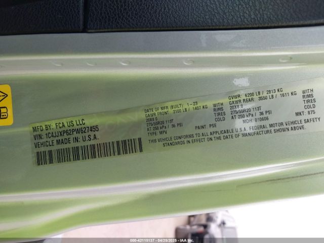 1C4JJXP62PW627455 Jeep Wrangler 4xe Sahara 4x4