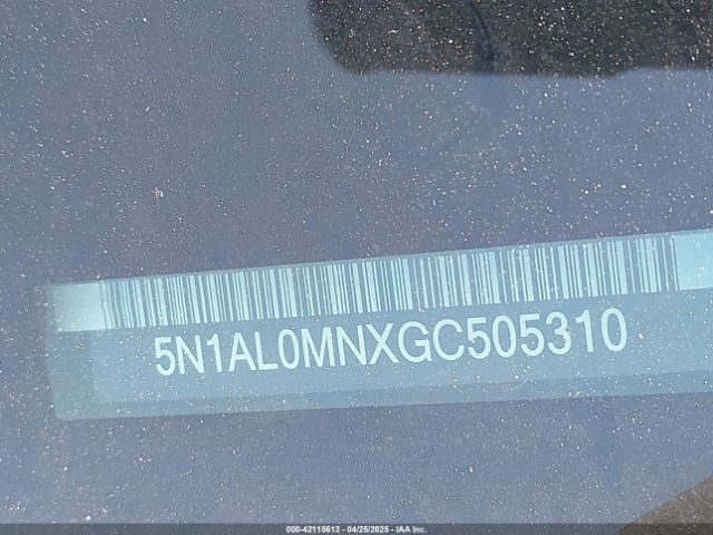 5N1AL0MNXGC505310 Infiniti QX60
