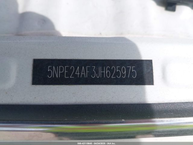 5NPE24AF3JH625975 Hyundai SONATA SE