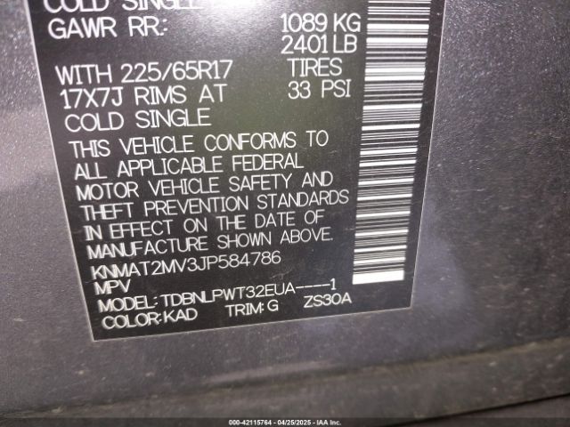2018 NISSAN ROGUE KNMAT2MV3JP584786 Photo 8