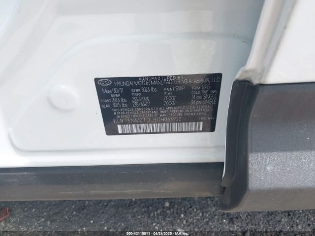 5NMZTDLB1JH063922 Hyundai Santa Fe Sport 2.4l