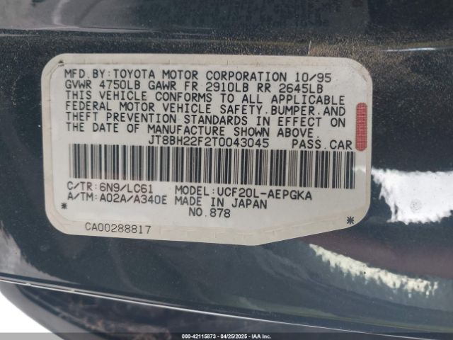1996 LEXUS LS JT8BH22F2T0043045 Photo 8