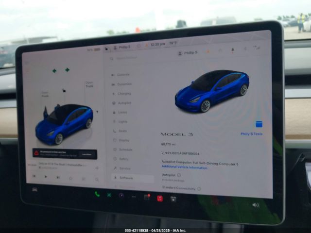 2022 TESLA MODEL 3 5YJ3E1EA9NF189004 Photo 6