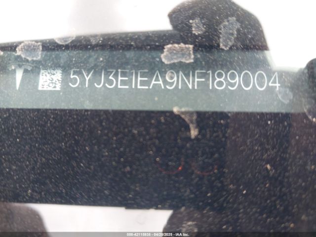2022 TESLA MODEL 3 5YJ3E1EA9NF189004 Photo 8
