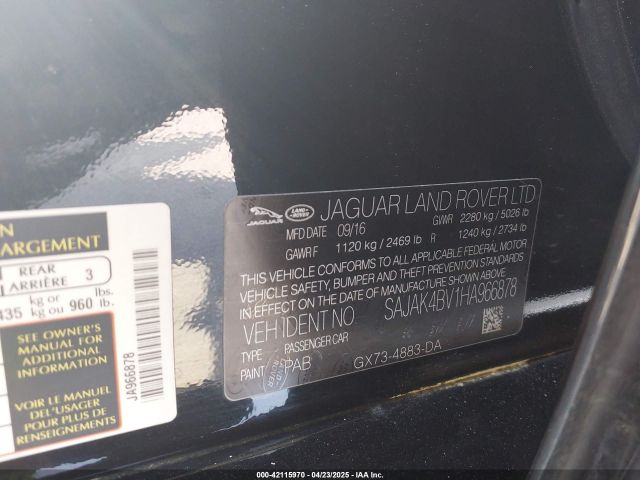SAJAK4BV1HA966878 Jaguar Xe 35t Prestige