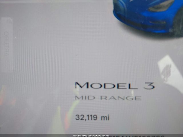 5YJ3E1EAXJF160783 Tesla Model 3 Long Range/mid Range