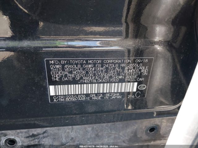 JTHBZ1BL0KA017002 Lexus Gs 350 F Sport