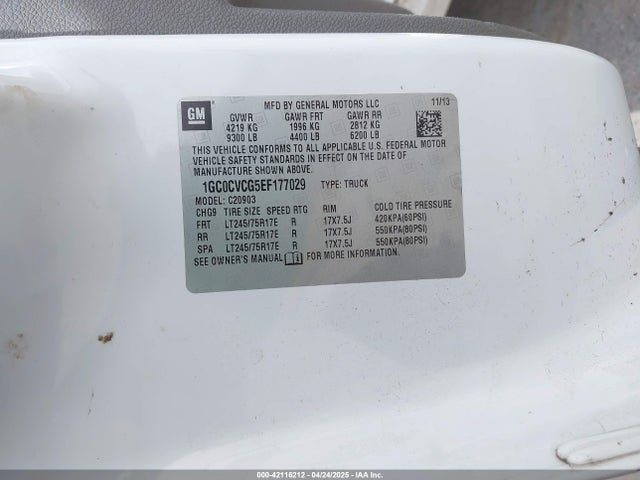 1GC0CVCG5EF177029 Chevrolet Silverado 2500hd Work Truck